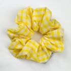 Lila Gingham Scrunchies